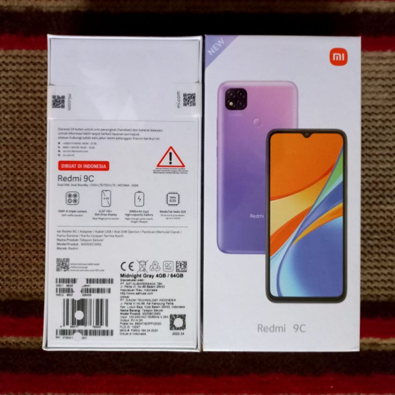 Xiaomi Redmi 9C ram 4/64 Garansi Resmi