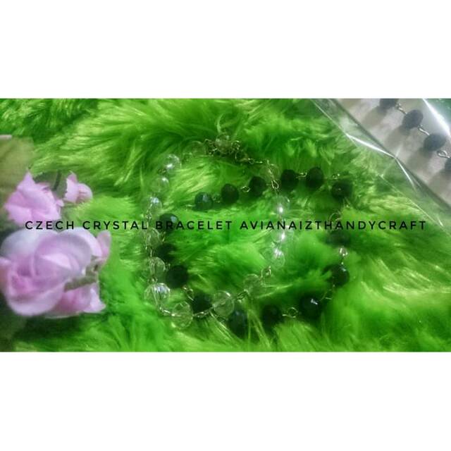 Czech crystal bracelet / gelang kristal ceko