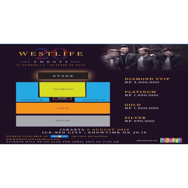 Tiket konser westlife jakarta