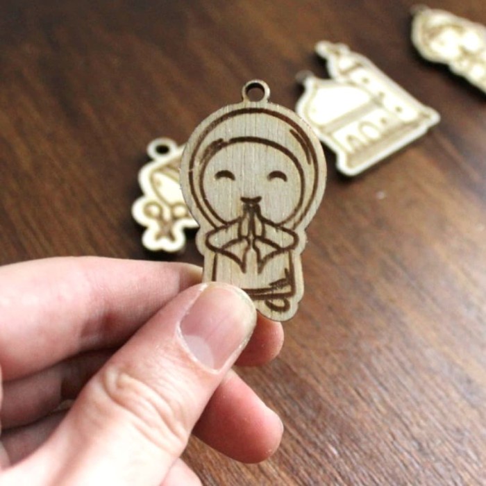 

Hiasan idul fitri tag kayu 5cm | Tag lebaran idul fitri kayu Elegan