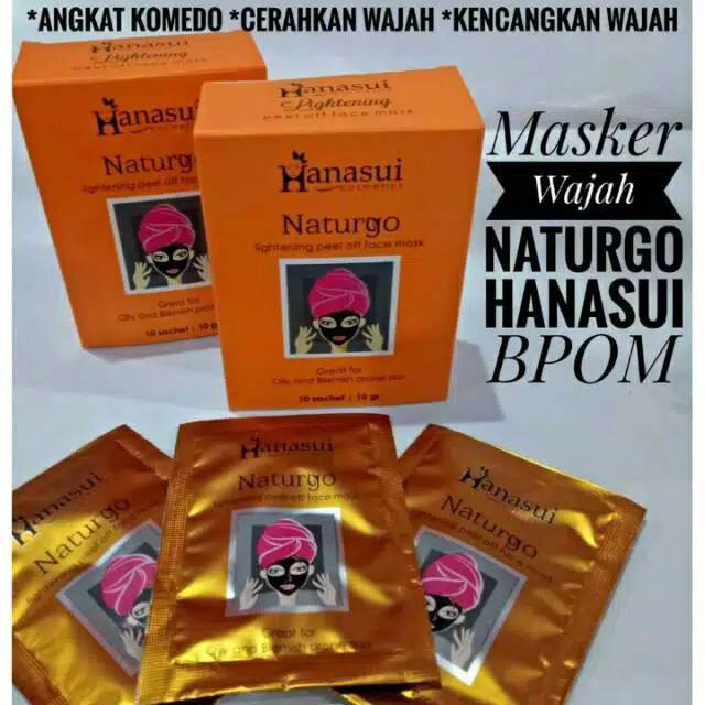 MASKER NATURGO HANASUI BPOM OREN