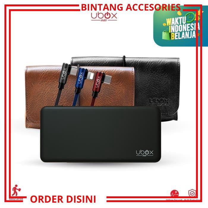 W712 POWER BANK UBOX PROTON 10000 MAH POWERBANK PAWER BANK AKSESORIS HP CHARGER HP CASAN HP