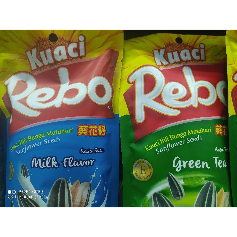 

Kuaci Rebo Milk Flavor /Green Tea 150 gr