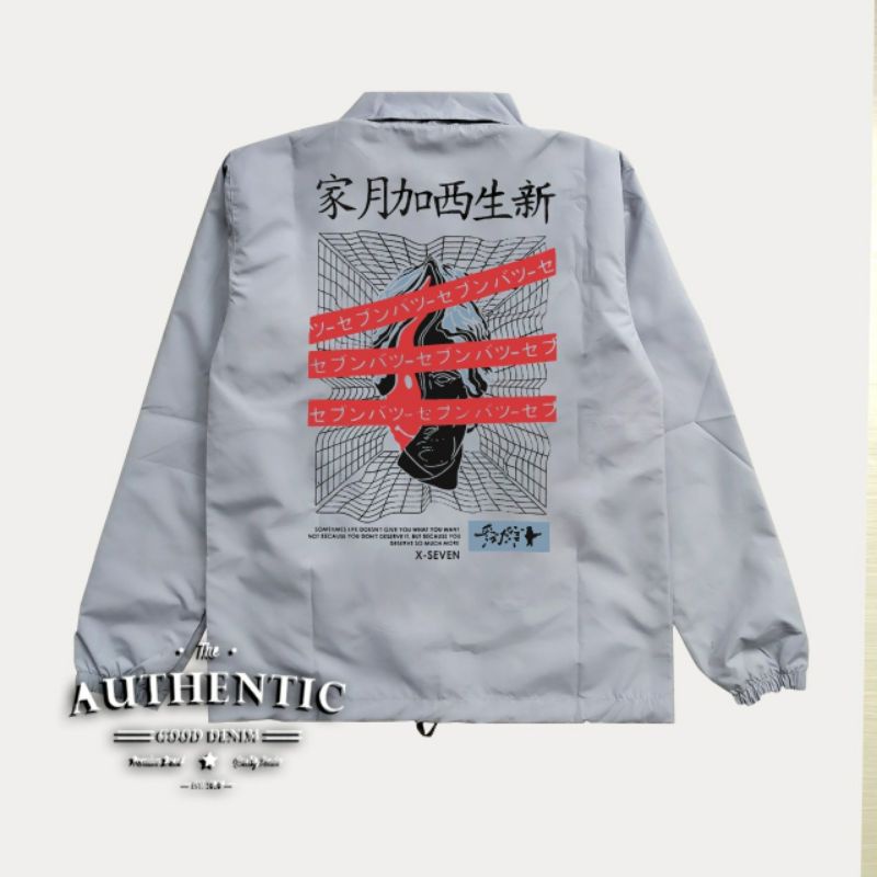 Jaket Taslan Pria X-Seven Waterproof/Anti Air Best Quality