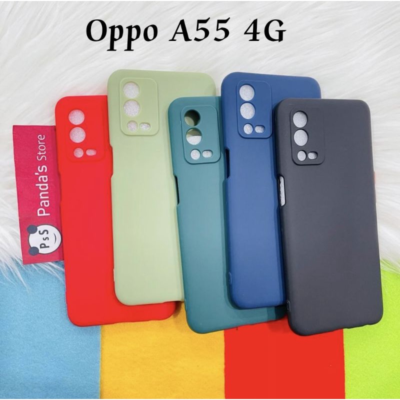 Case Oppo A55 4G BARU Babycase + Pelindung Kamera, Makaron Full Color (PsS)