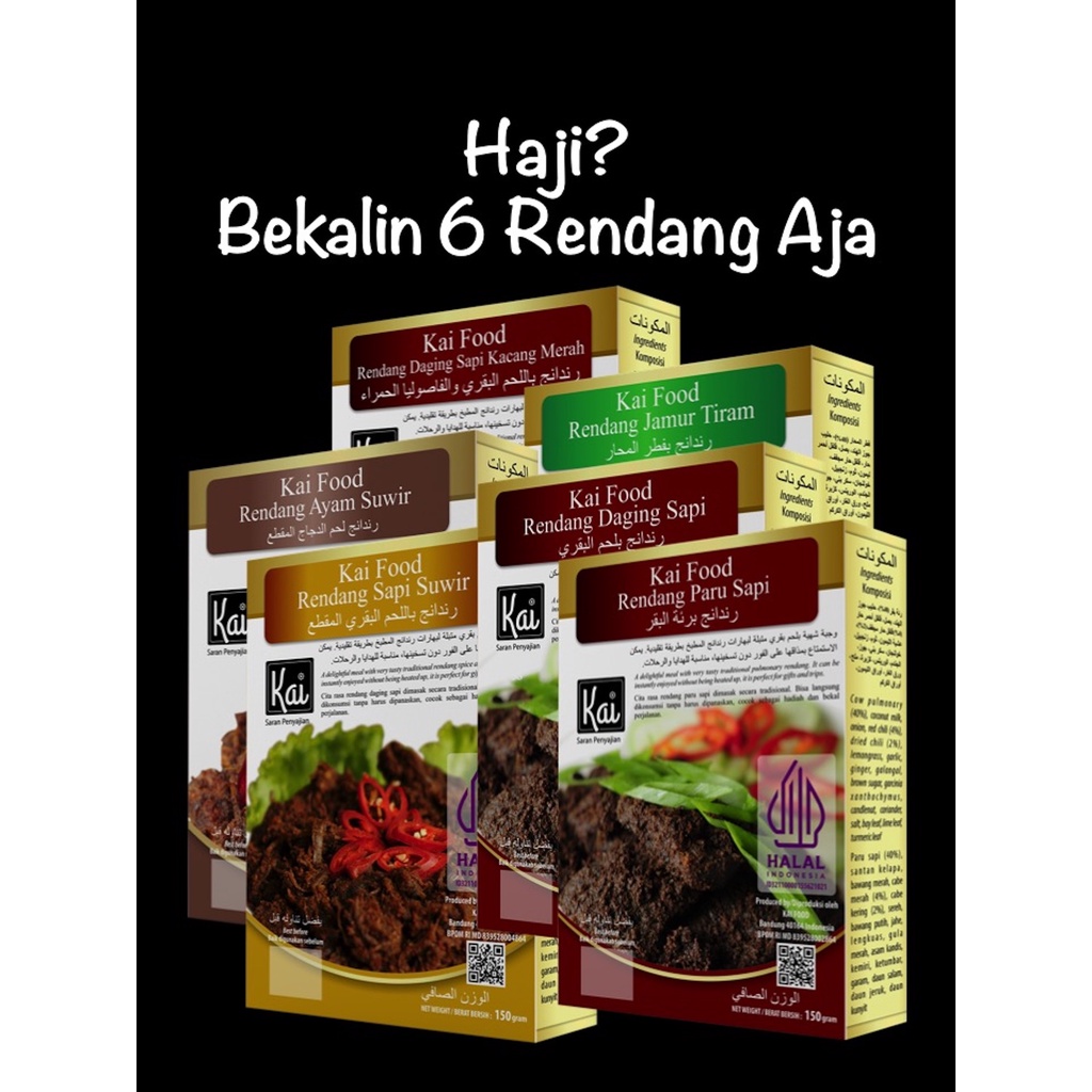 

Paket Hemat RENDANG SEMUA Kai Food 900g