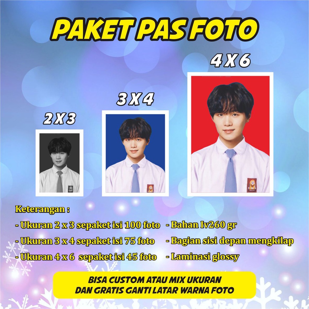 

CETAK PAKET PAS FOTO