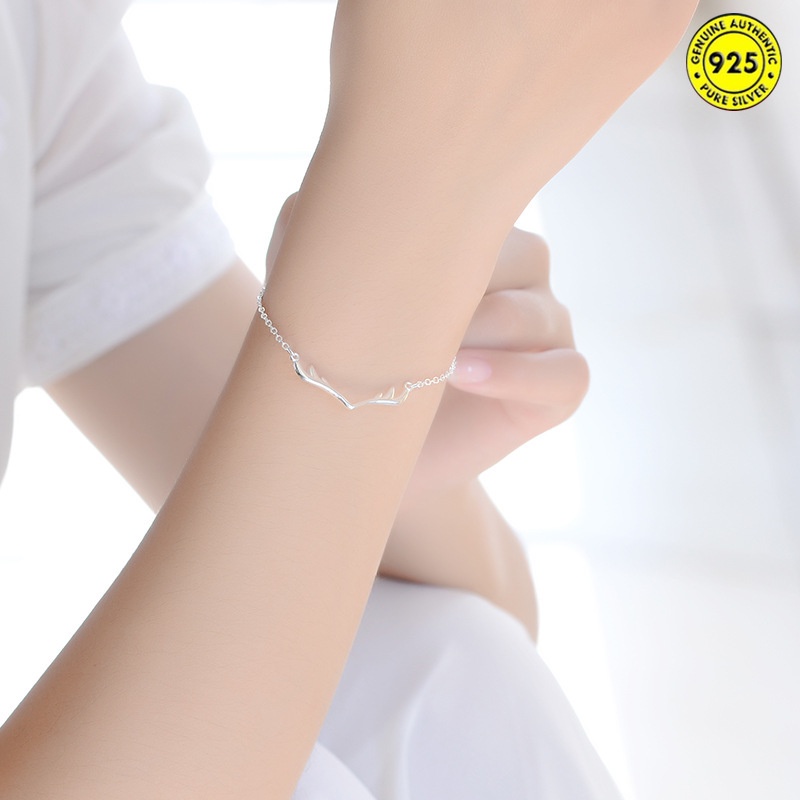 Gelang Bahan S925 Silver 40 Gaya Untuk Wanita