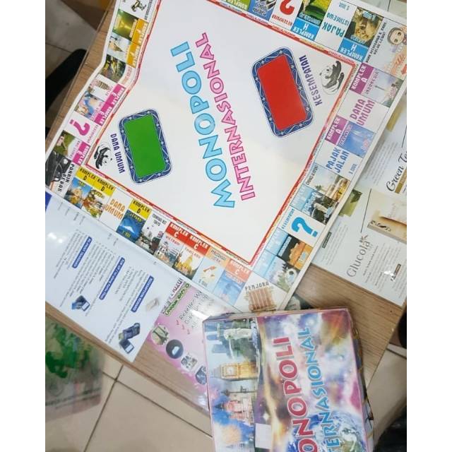 mainan Monopoli jadul board game ular tangga international dollar