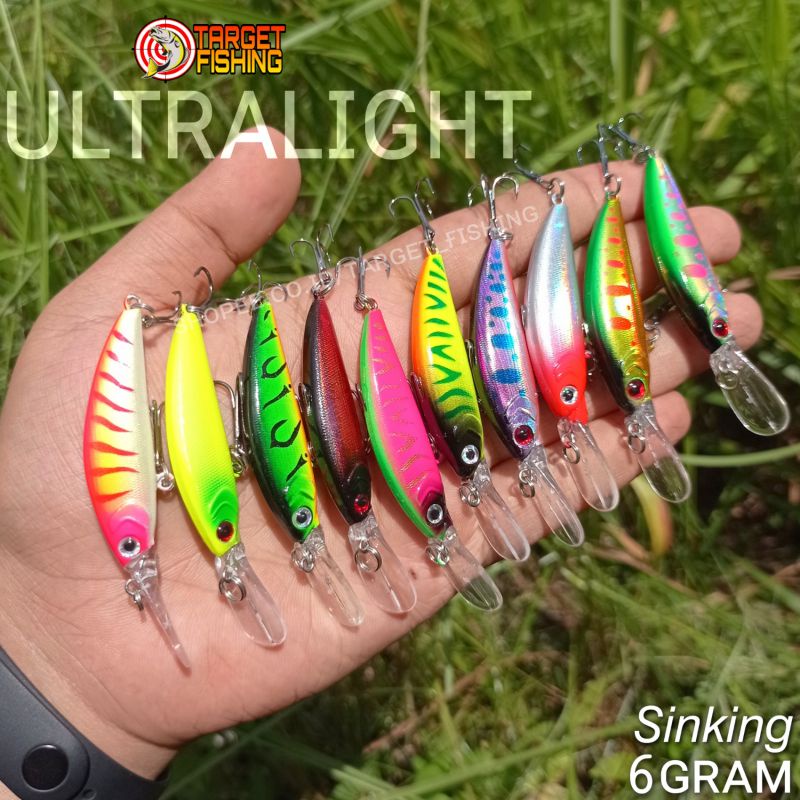 Minnow UL Lidah Panjang 7cm 6gr - Umpan Casting Ultralight Minow