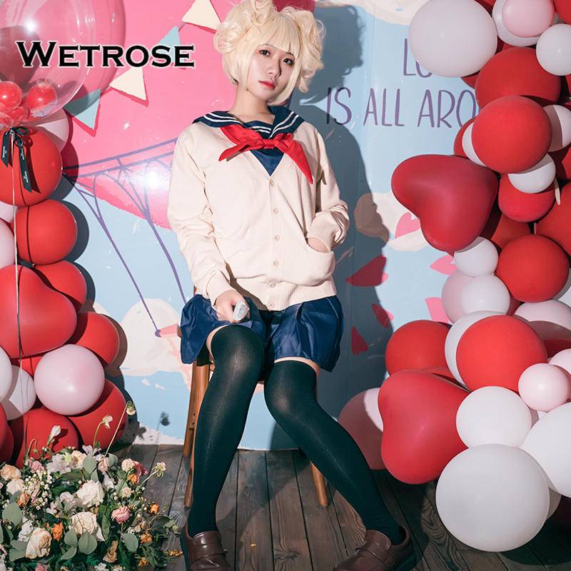 【Wetrose】My Hero Academia Toga Himiko Cosplay Suit JK Costume Full Set Kostum Wanita Seifuku Sailor