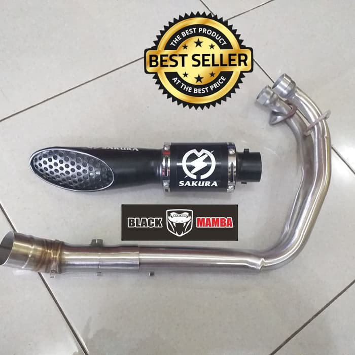 Knalpot Kolong Sakura Slash Fullsystem Ninja250 R25 MT25 CBR250RR Z250