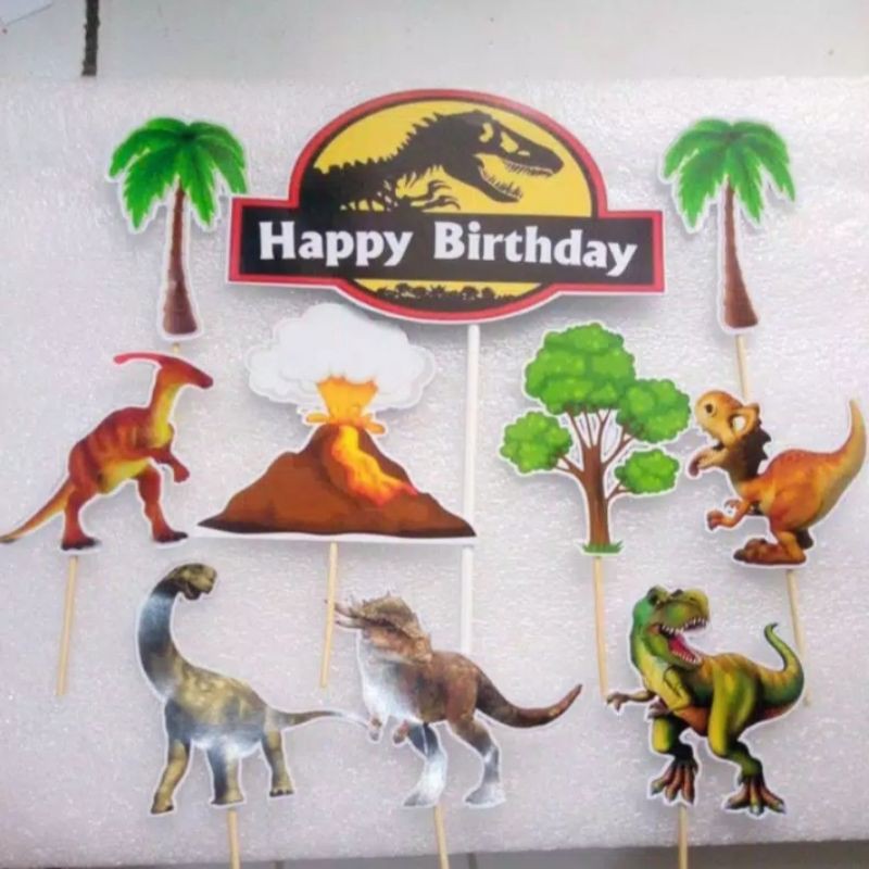 topper cake dinosaurus/hiasan kue ulang tahun