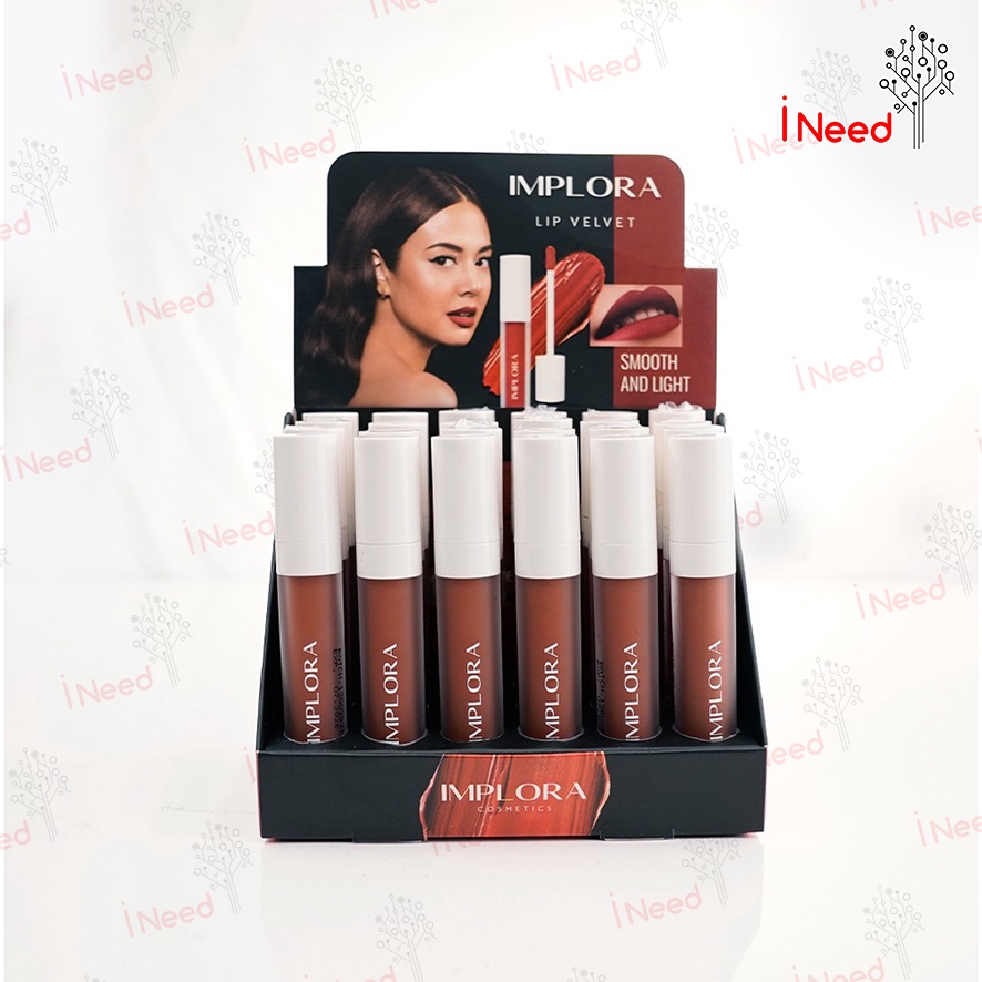 (INEED) IMPLORA Lip Velvet 4,6 gram | Lip Cream Matte | Lipstik | Lipvelvet BPOM