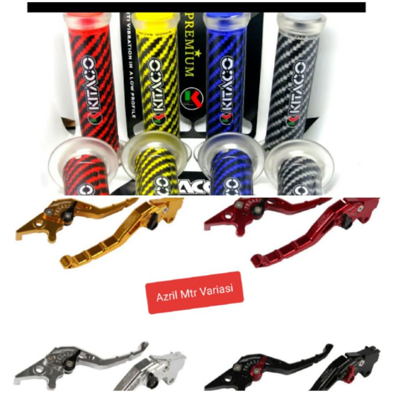 Handle Rem Full Cnc Nitec Set Handgrip Carbon Kitaco Premium/Handle Rem Murah Variasi Stelan+Handfat