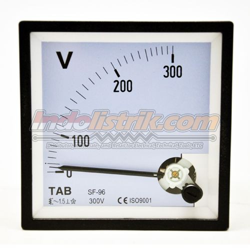 Voltmeter AC 500V atau 300V ukuran 96x96 TAB Volt Meter Analog