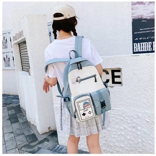 Diobrale - Tas Ransel Anak Perempuan Remaja Wanita Fashion Terbaru Ransel Sekolah Karakter Korean Stylish Waterprof