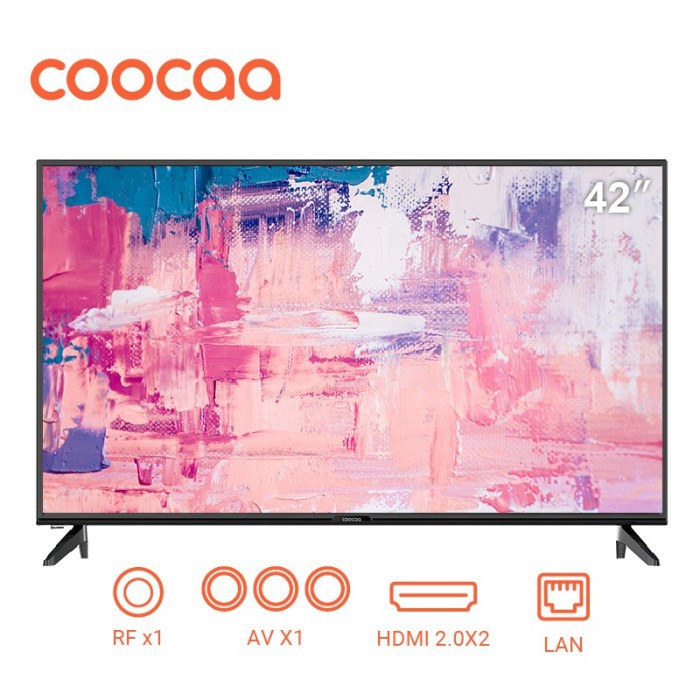 COOCAA SMART TV ANDROID LED 42 INCH GARANSI RESMI COOCAA INDONESIA