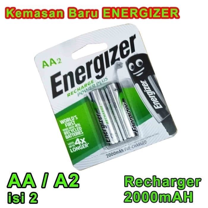 ENERGIZER RECHARGE BATTERIES BATERAI isi ulang NiMH AA 2000mah