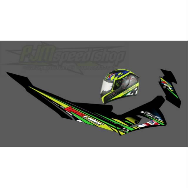 Striping custom satria FU FL facelift tipe sayap s