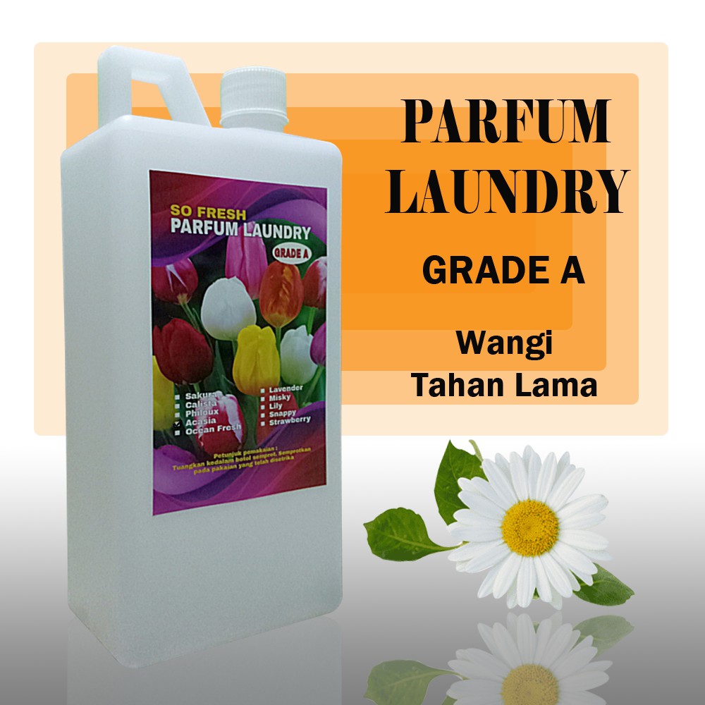 PARFUM LAUNDRY  PEWANGI PAKAIAN AROMA ACASIA 1 LITER