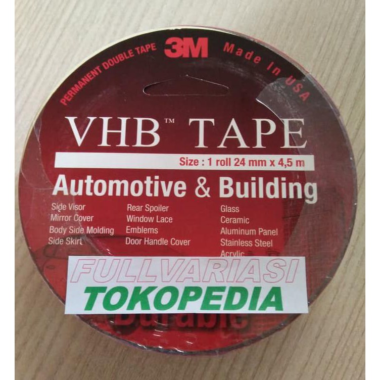 

Double Tape 3M Vhb 24Mm X 4,5M