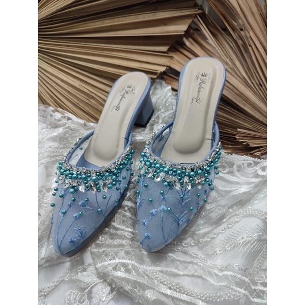 sepatu wanita syantika iceblue tinggi 5cm tahu