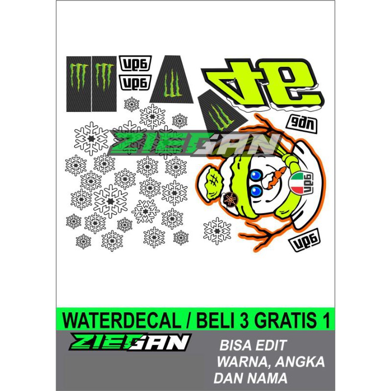 Water decal helm rossi snowman