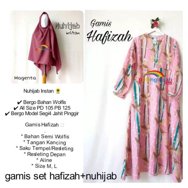 Gamis set hafizah
