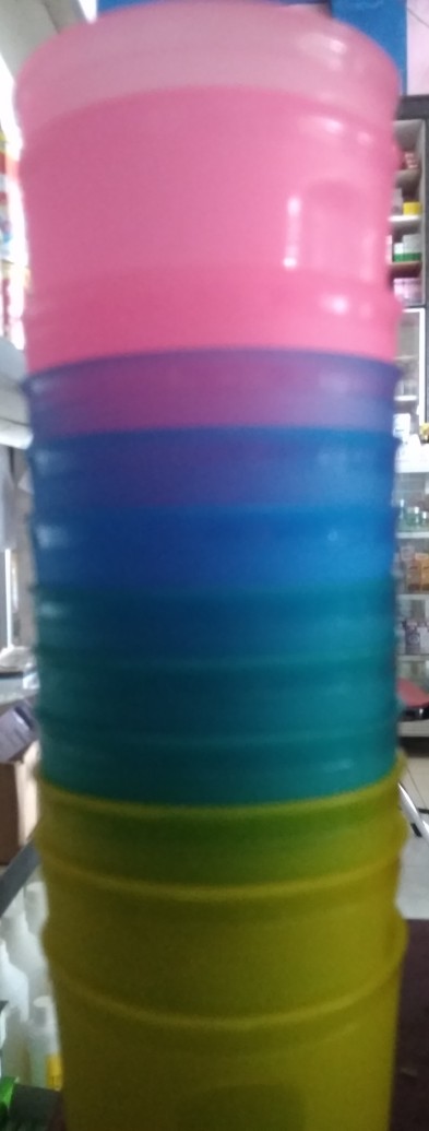 (12pcs) Gelas Plastik Kh Warna Bening