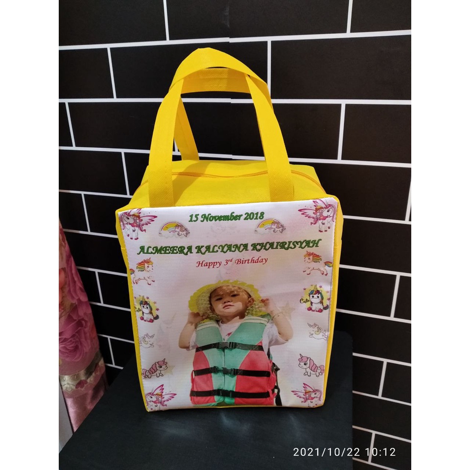 Tas souvenir ulang tahun resleting kartun-2