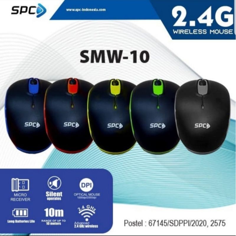 Mouse Wireless komputer laptop SPC SMW-10