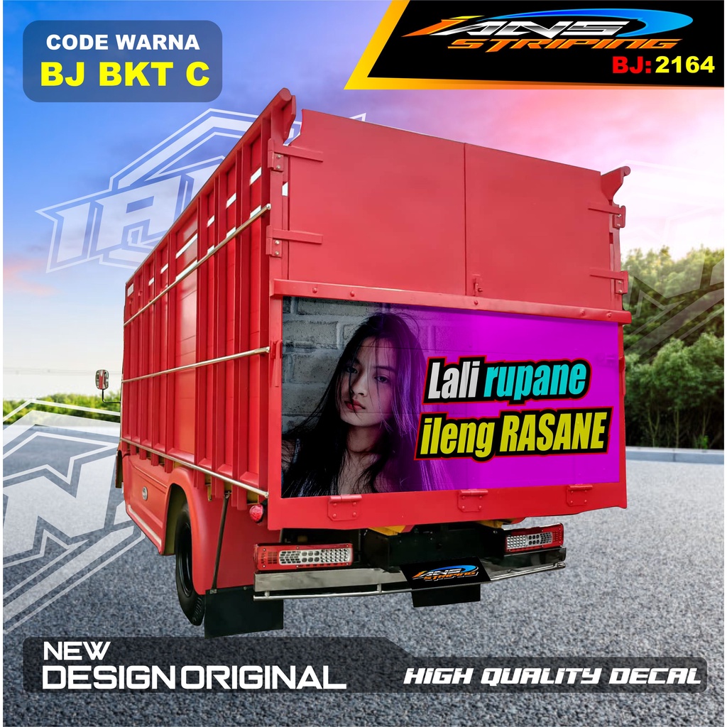 VARIASI STIKER BAK BELAKANG TRUK DINA / STIKER DECAL PINTU BELAKANG TRUK OMPLONG / STICKER DECAL BAK BELAKANG TRUK HINO / STIKER DECAL PINTU BELAKANG TRUK