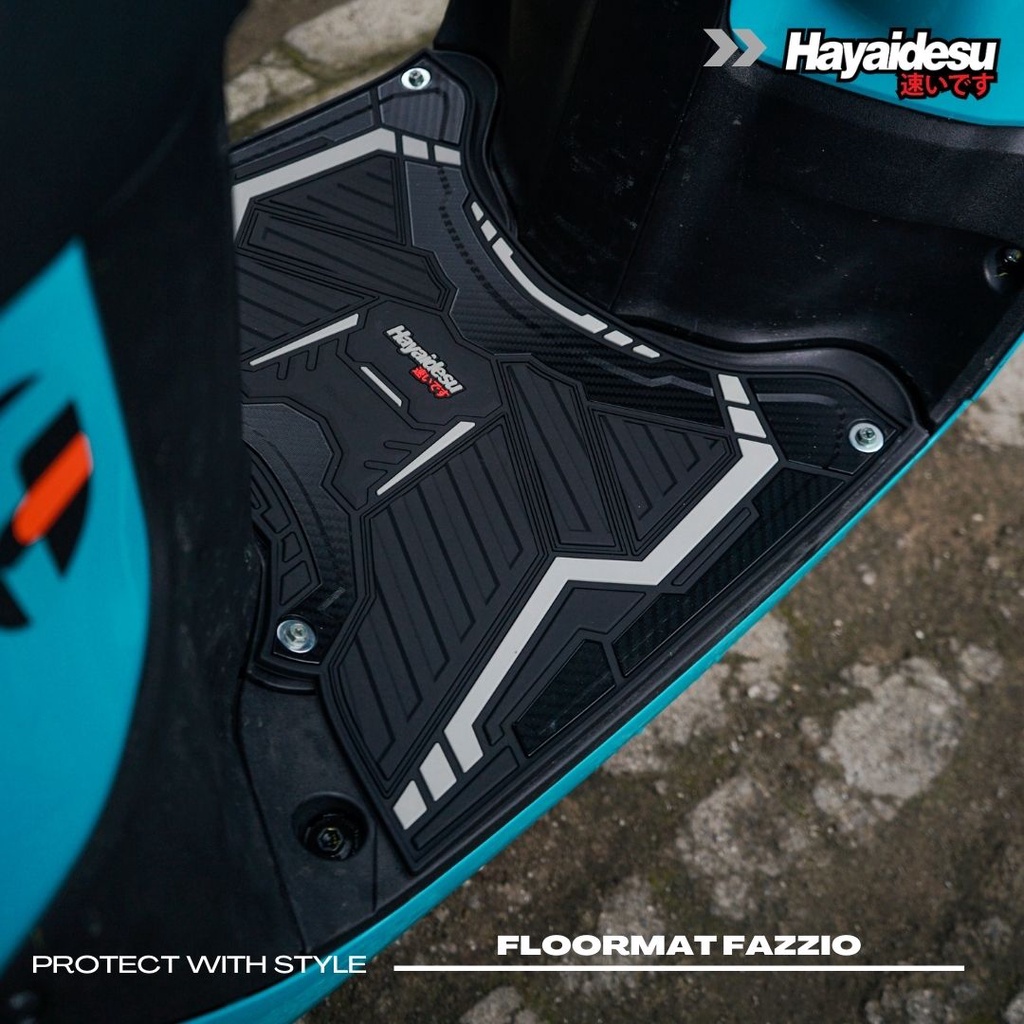 Karpet Motor Fazzio Hayaidesu Floor Mat Body Protector Aksesoris Yamaha