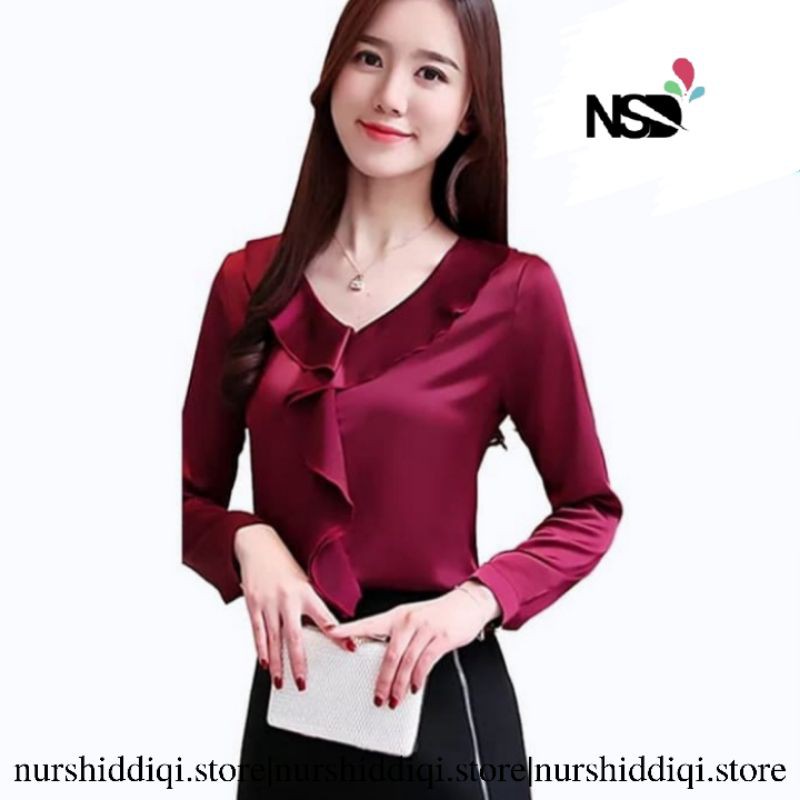 Blouse Wanita Variasi Rample Gaya Korea / HANEUL-3