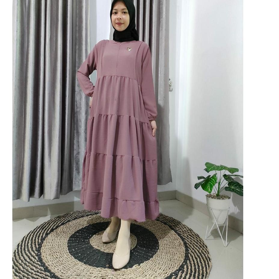 Jangan Ketinggalan order..  Florise Midi Dress / Midi Dress Crinkle Airflow / Midi Dress Crinkle Pre