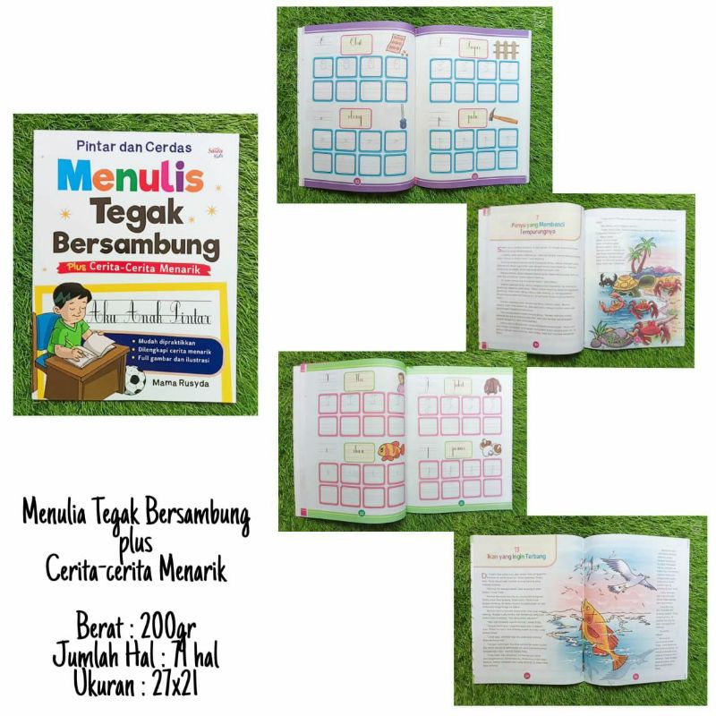 Jual Buku Aktivitas Latihan Menulis Tegak Bersambung | Shopee Indonesia