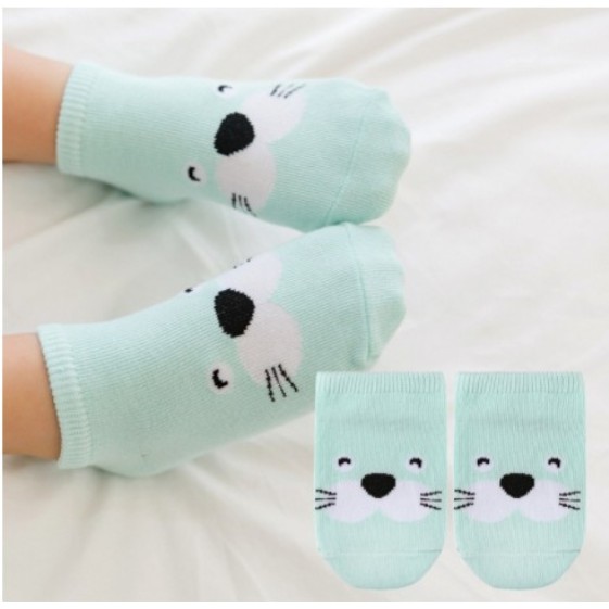 KAOS KAKI BAYI PENDEK LUCU MOTIF BINATANG