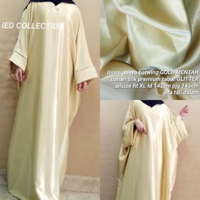 Baju muslim dress Loose Abaya Batwing