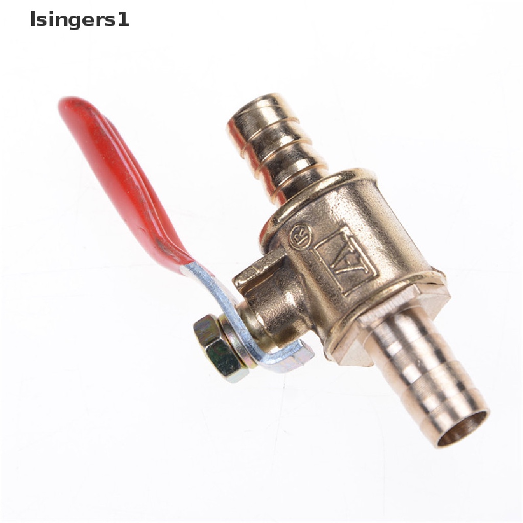 (lsingers1) Katup Bola 8mm 5 / 16 &quot;Bahan Kuningan Untuk Selang Air / Gas / Bensin