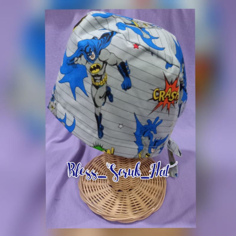 Topi Bedah / Nurse Cap/ Sugical cap/ Topi Motif/Batman