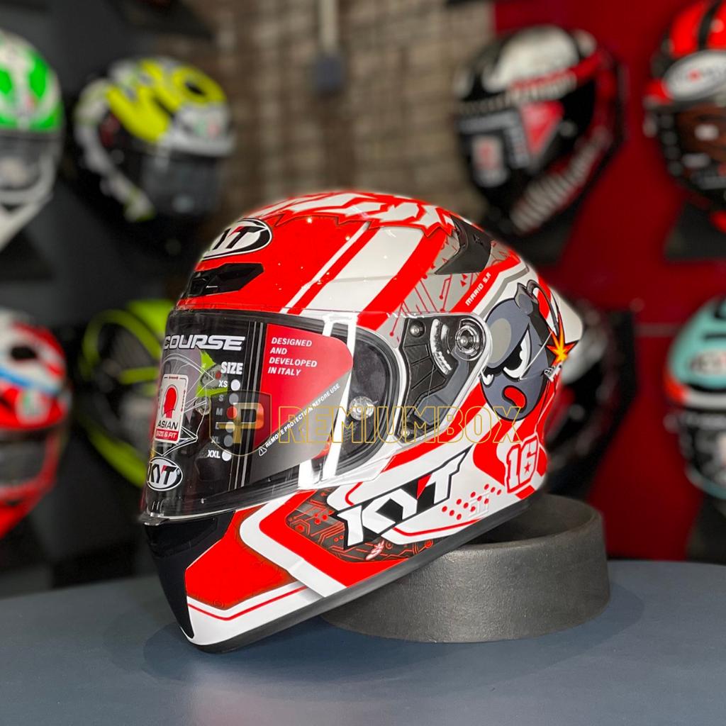 HELM KYT TT COURSE MARIO / Helm KYT TT Course / FULL FACE / VIRAL ORIGINAL