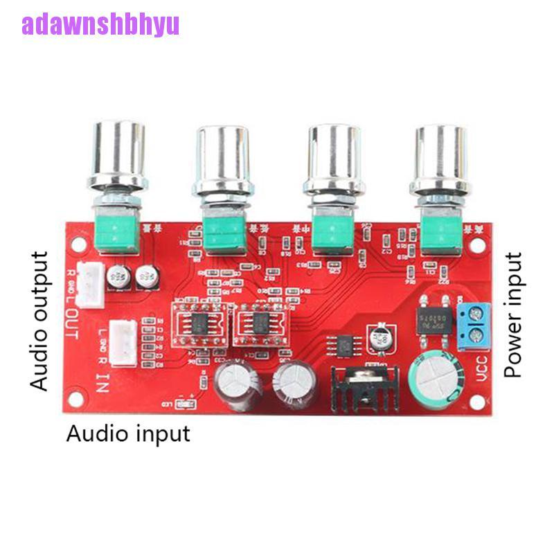 Ad828 Papan amplifier Preamp HIFI Stereo Kontrol volume Nada