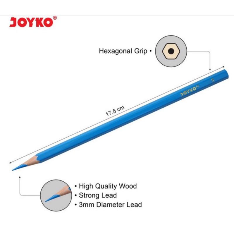 

Color Pencil Joyko Pensil Warna CP-101 Joyko Set 24 Warna