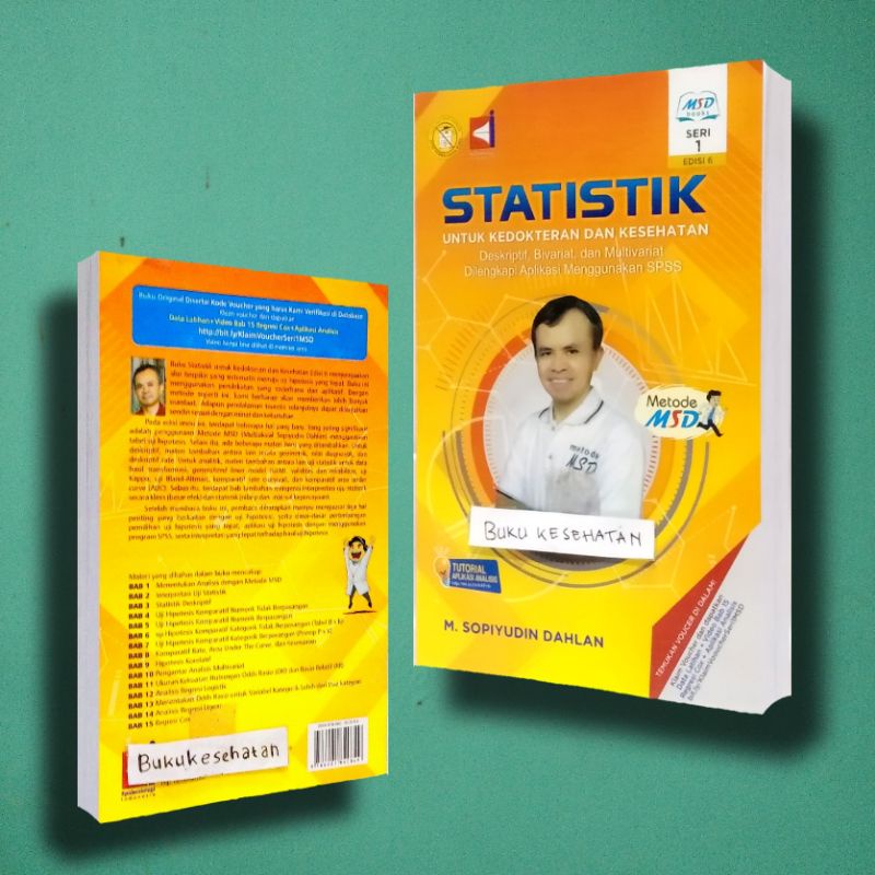 Jual Buku Statistik Untuk Kedokteran Dan Kesehatan Edisi Sopiyudin