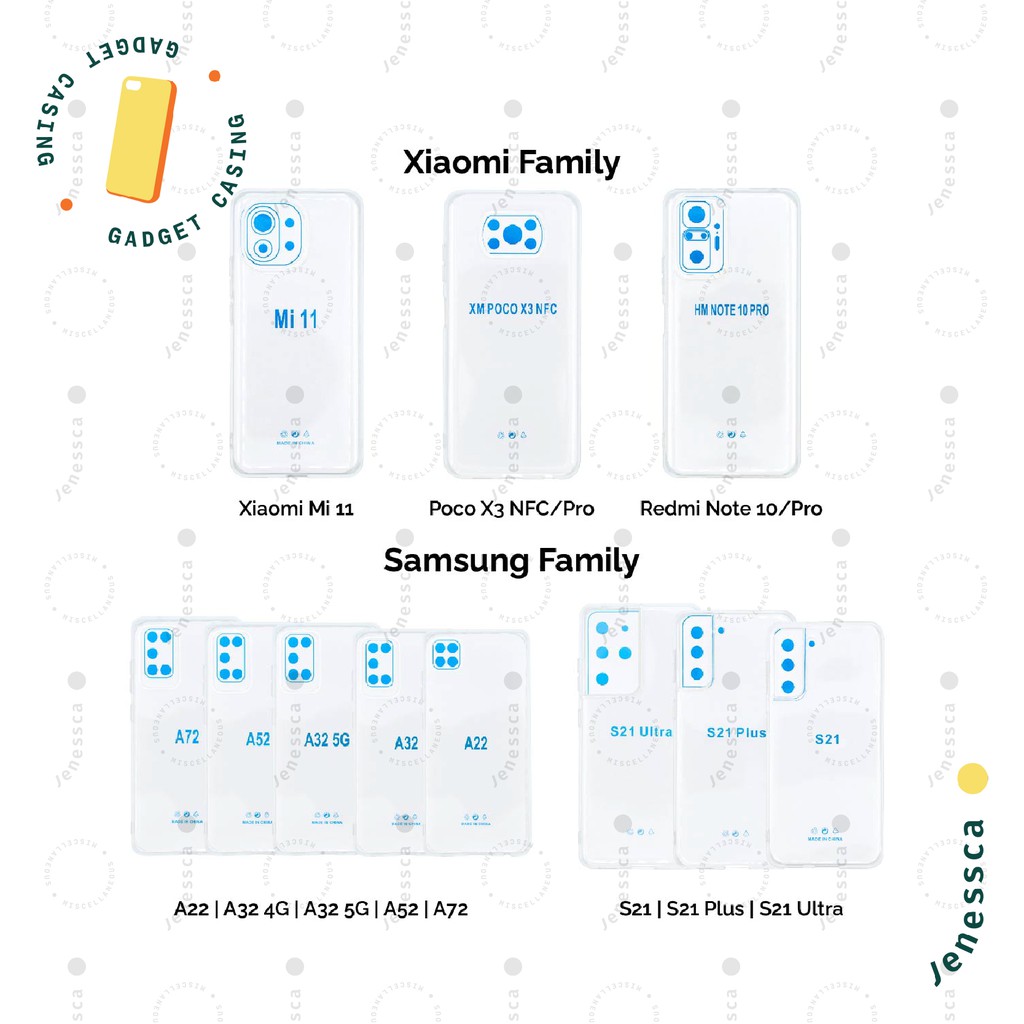 Casing Samsung A22 4G/A22 5G TPU Transparan Bening Slim Tipis 1.5mm