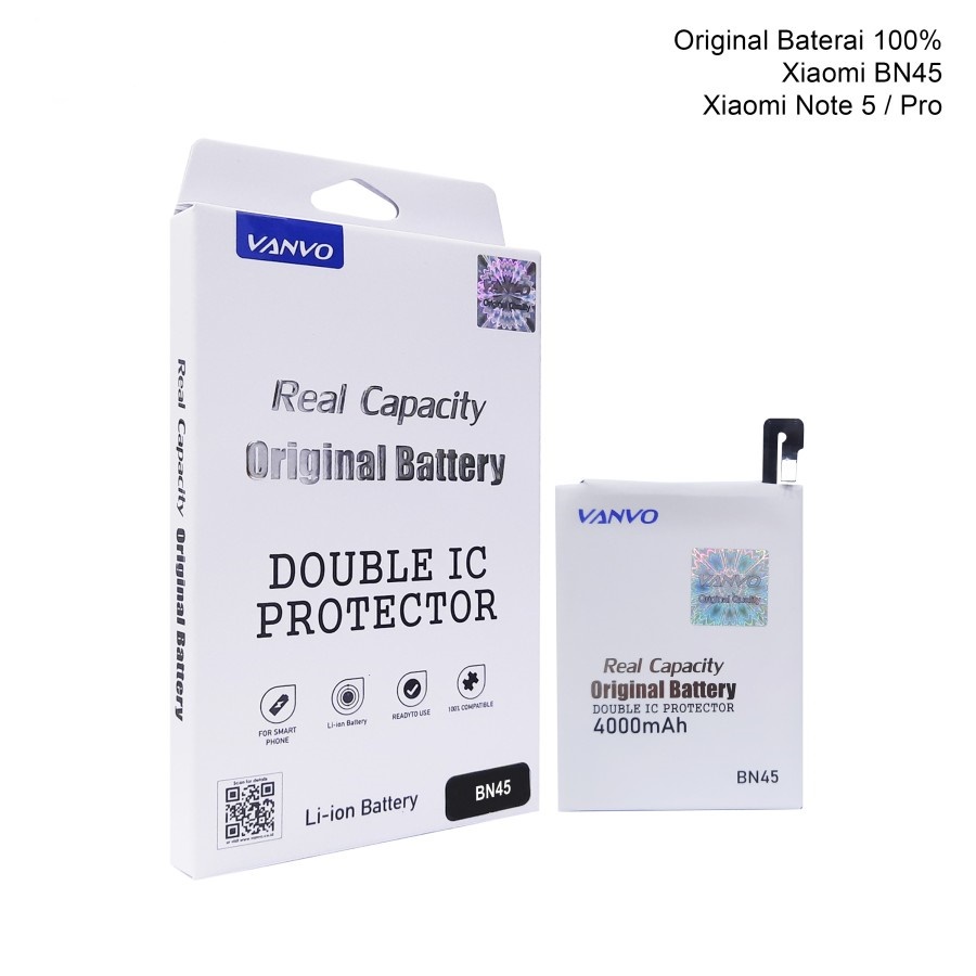 BATERAI VANVO BATERAI ORI 100 BN45 XIAOMI REDMI NOTE 5 / NOTE 5 PRO