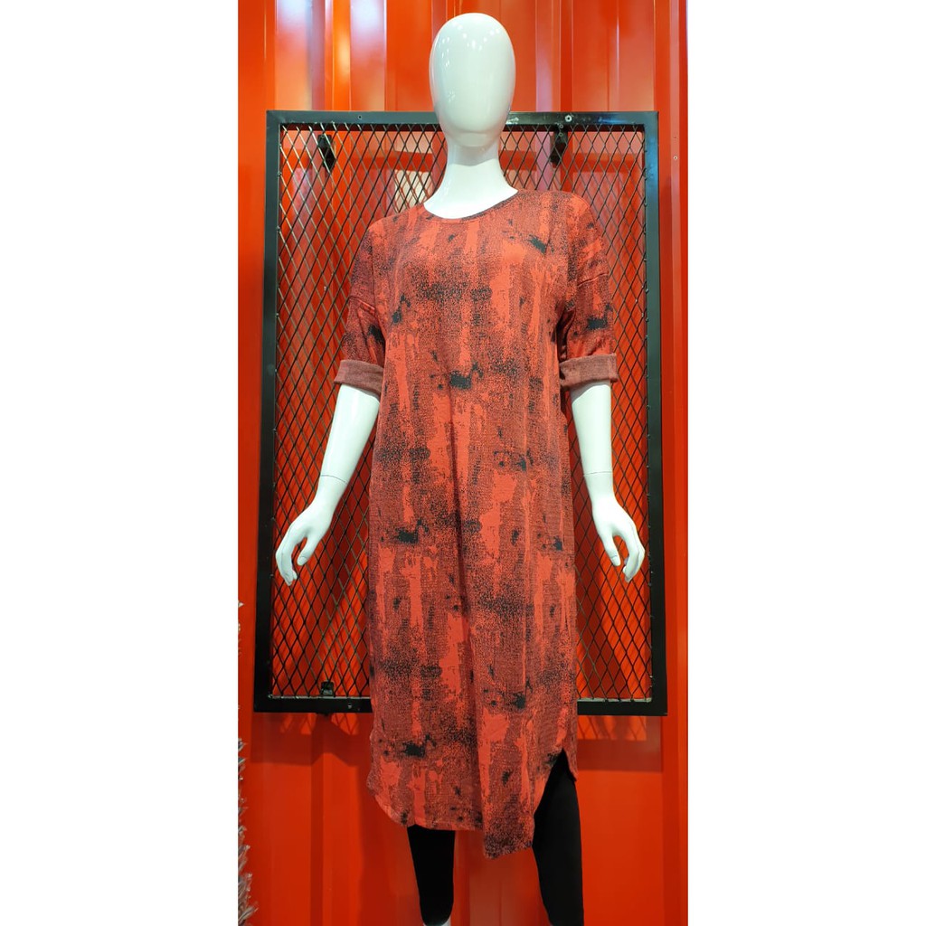 LONG TUNIK KAOS IMPORT MOTIF
