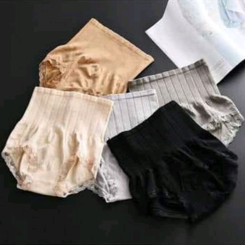 Celana dalam munafie korset perut CD wanita import slim style jepang