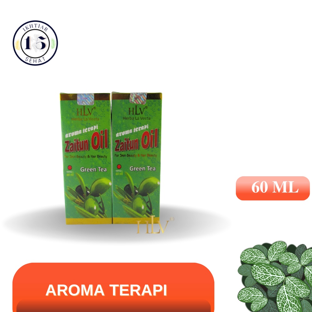 Minya zaitun aroma terapi HLV 60ml minyak zaitun olive oil aroma teh hijau ,minyak zaiun green tea m